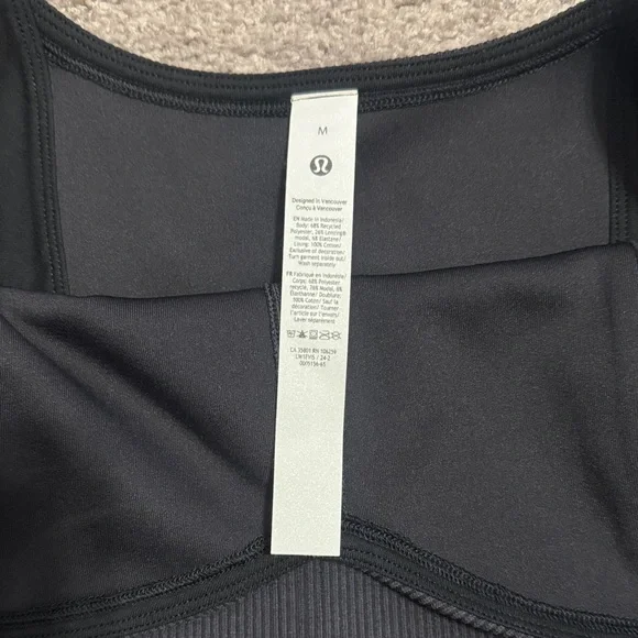 Lululemon Softstreme Sweetheart Tank- black (washed black) - Picture 4 of 5